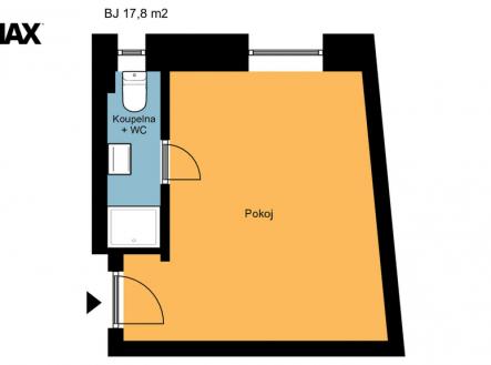 Pronájem bytu, 1+kk, 18 m²