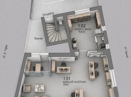 Pronájem jiné komerční nemovitosti, 55 m²