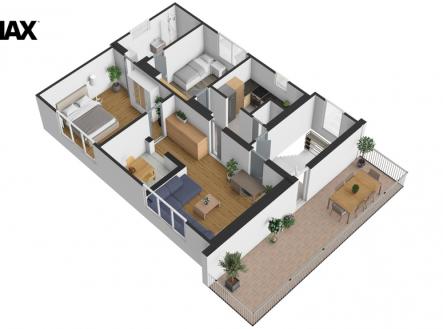 Prodej bytu, 3+1, 92 m²