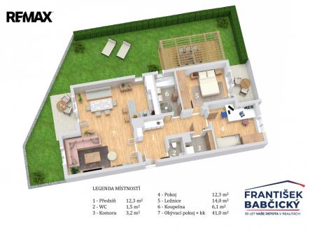 Prodej bytu, 3+kk, 101 m²