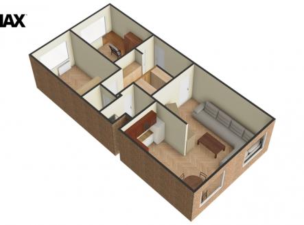 Prodej bytu, 3+kk, 69 m²