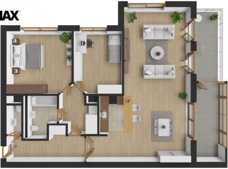 Pronájem bytu, 3+kk, 117 m²