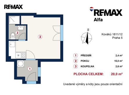 Prodej bytu, 1+kk, 20 m²