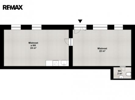 Pronájem obchodní prostory, 49 m²