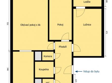Prodej bytu, 3+kk, 66 m²