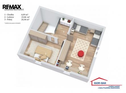 Prodej bytu, 3+kk, 114 m²