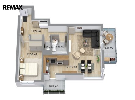 Prodej bytu, 2+kk, 69 m²