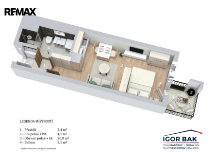 Prodej bytu, 1+kk, 29 m²