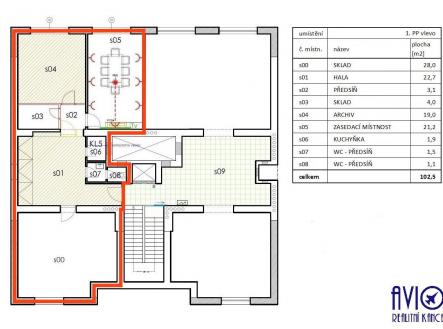 Pronájem kanceláře, 103 m²