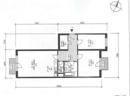 Pronájem bytu, 3+kk, 83 m²