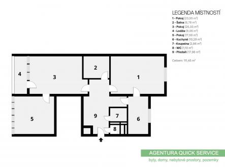 Prodej bytu, 3+1, 105 m²