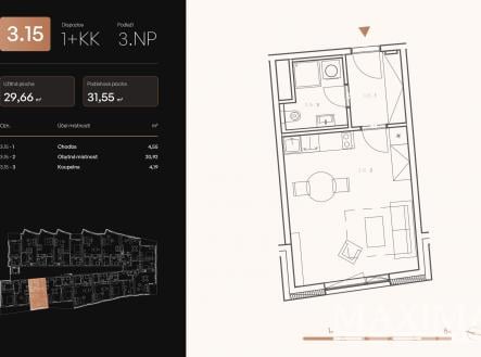 Prodej bytu, 1+kk, 32 m²