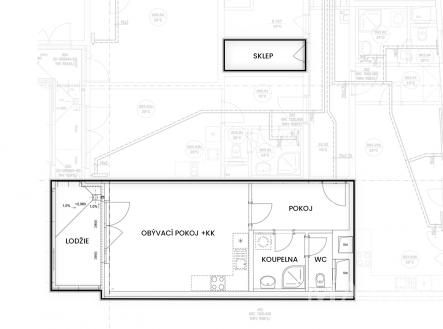 Prodej bytu, 1+kk, 52 m²