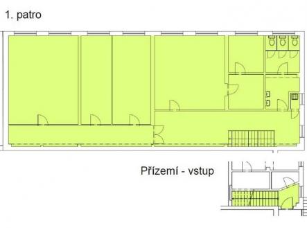 Pronájem kanceláře, 206 m²
