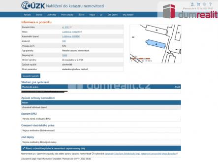 Prodej - pozemek pro komerční výstavbu, 636 m²