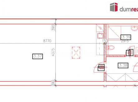 Pronájem bytu, 1+kk, 44 m²