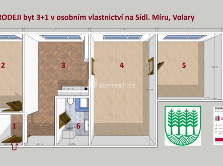 Prodej bytu, 3+1, 71 m²