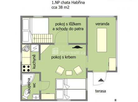 Prodej - chata/rekreační objekt, 57 m²