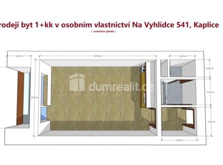 Pronájem bytu, 1+kk, 28 m²