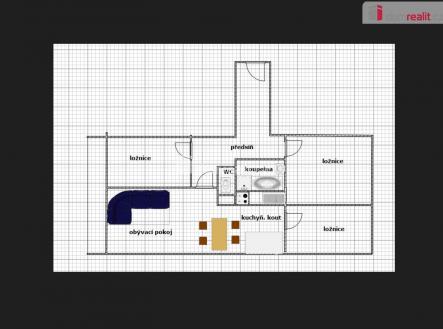 Pronájem bytu, 4+kk, 84 m²