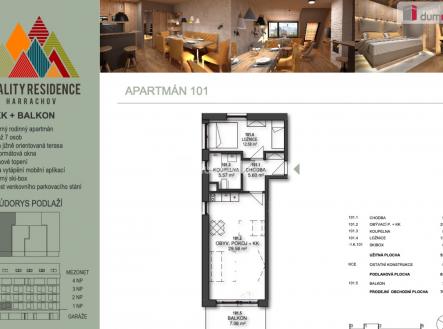 Pronájem bytu, 2+kk, 55 m²