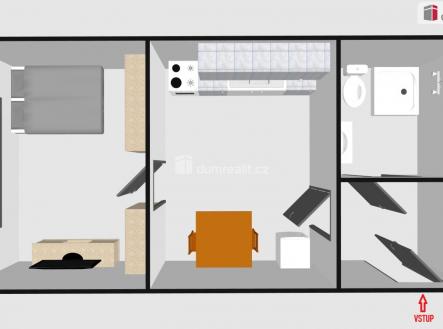 Pronájem bytu, 1+1, 26 m²