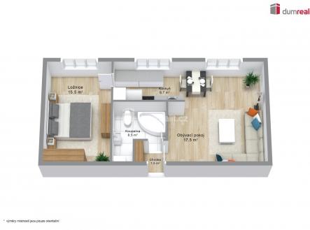 Prodej bytu, 2+kk, 55 m²