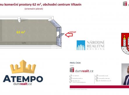 Pronájem obchodní prostor, 62 m²