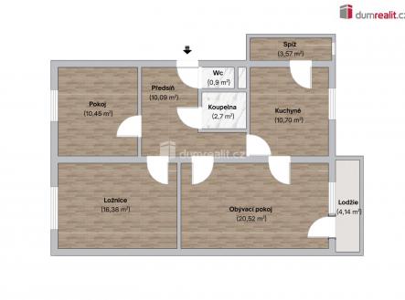 Prodej bytu, 3+1, 84 m²