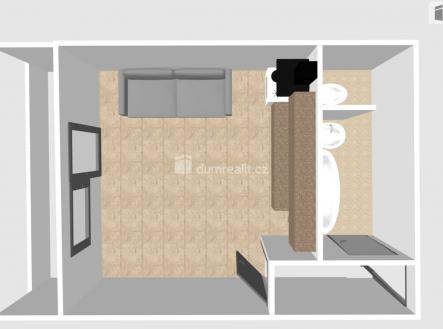 Pronájem bytu, 1+kk, 20 m²