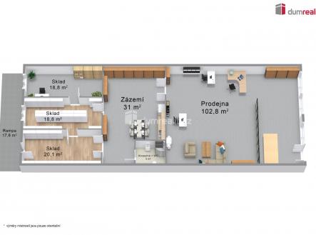 Prodej obchodní prostor, 191 m²