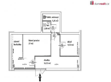Pronájem kanceláře, 60 m²