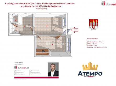 Prodej obchodní prostor, 50 m²