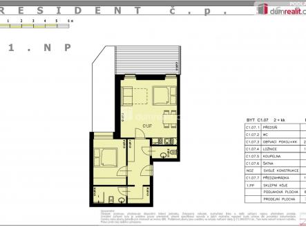 Prodej bytu, 2+kk, 69 m²