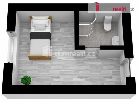 Pronájem bytu, 1+kk, 17 m²