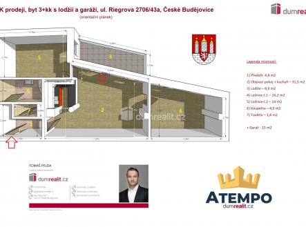 Prodej bytu, 3+kk, 81 m²
