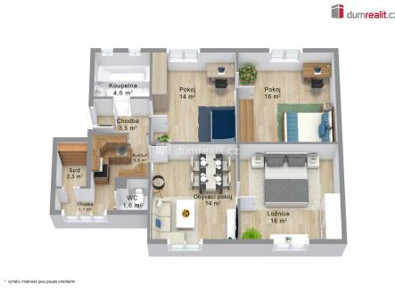Prodej bytu, 4+1, 86 m²