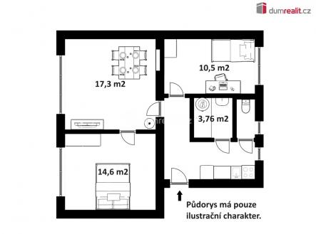 Pronájem bytu, 3+1, 60 m²