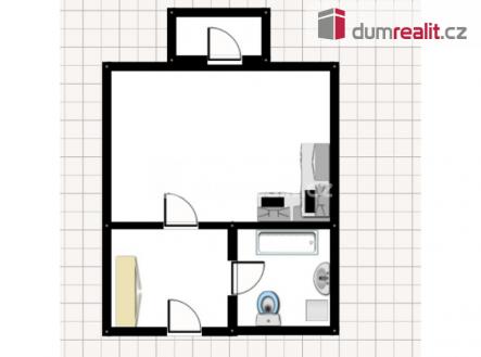 Pronájem bytu, 1+kk, 37 m²