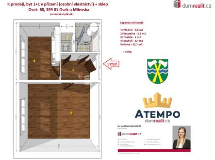 Prodej bytu, 1+1, 42 m²