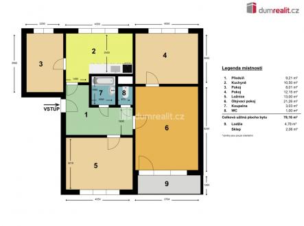 Prodej bytu, 4+1, 83 m²