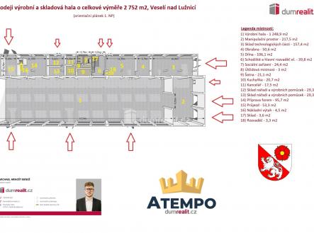 Prodej výrobní prostor, 180 m²