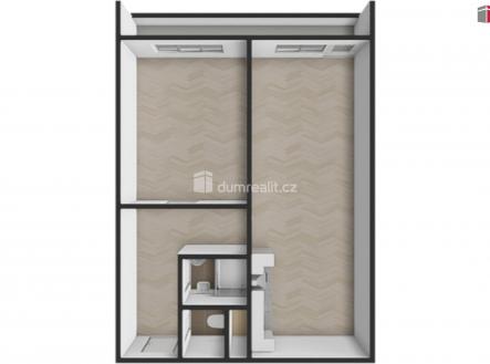 Pronájem bytu, 2+kk, 48 m²