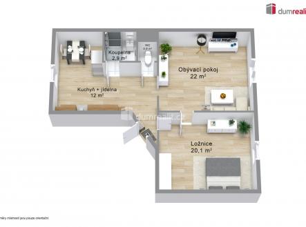 Prodej bytu, 2+1, 82 m²