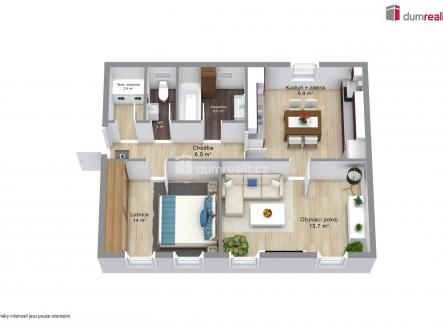 Prodej bytu, 2+1, 61 m²