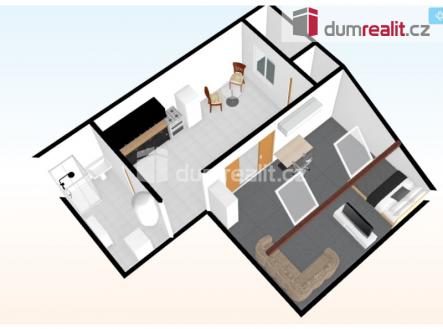 Pronájem bytu, 2+kk, 45 m²