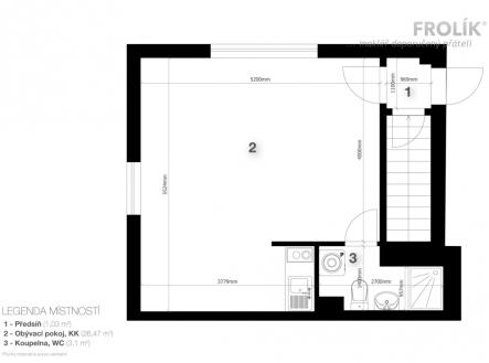 Pronájem bytu, 1+kk, 30 m²