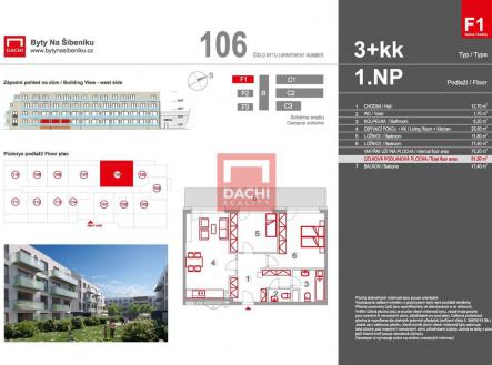 Prodej bytu, 3+kk, 81 m²