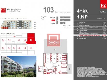 Prodej bytu, 4+kk, 79 m²