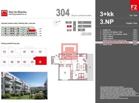 Prodej bytu, 3+kk, 67 m²